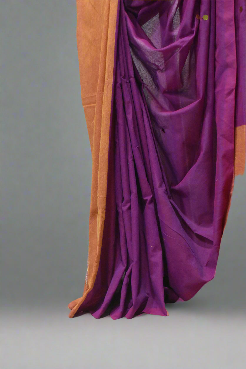 Ginni Work Khadi Cotton Saree