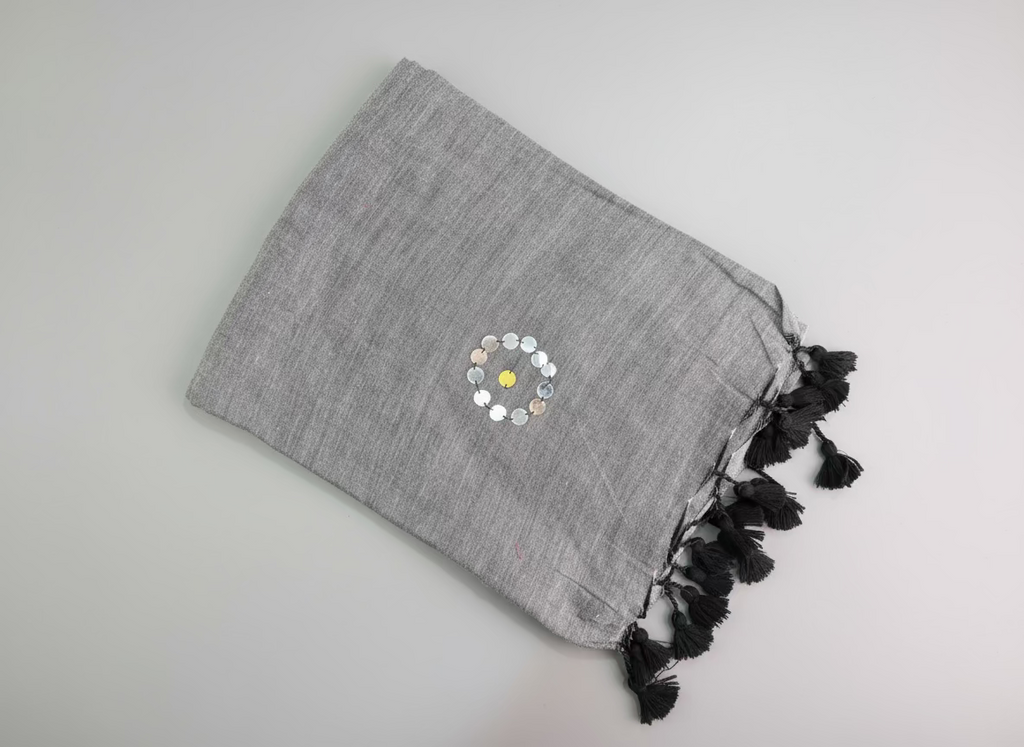 Ginni Work Khadi Cotton Saree